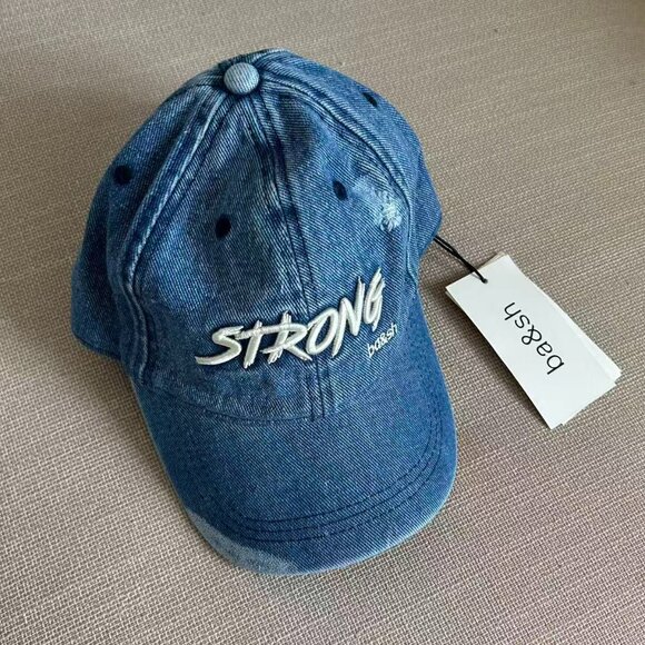 BEST NWT Ba&sh Hissa Cap Denim Blue Strong Logo Casual Cotton main image 6